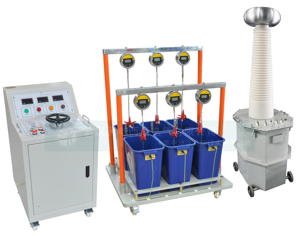 絕緣手套（靴）耐壓試驗(yàn)裝置數(shù)顯臺油變水桶式（6桶位）