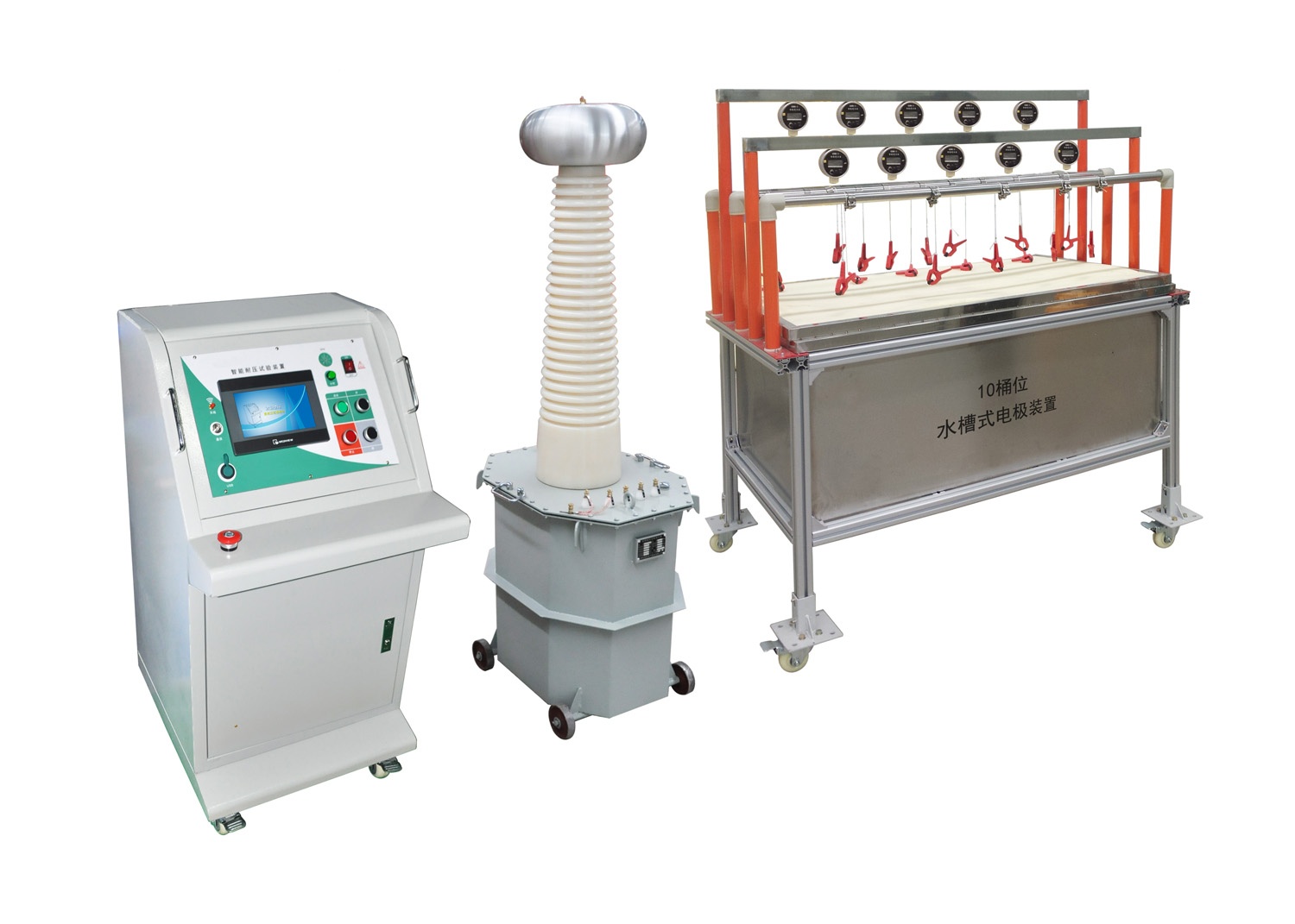 智能絕緣手套（靴）耐壓試驗裝置智能臺氣變水槽式（10桶位）